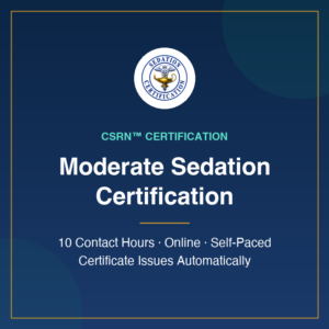 Moderate Sedation Certification Course — Individual
